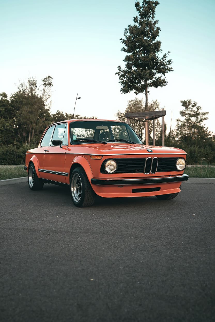 BMW 2002 Turbo Inka Orange, AI render example